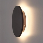 Modern Round Halo LED Wall Sconce With Backlit Glow