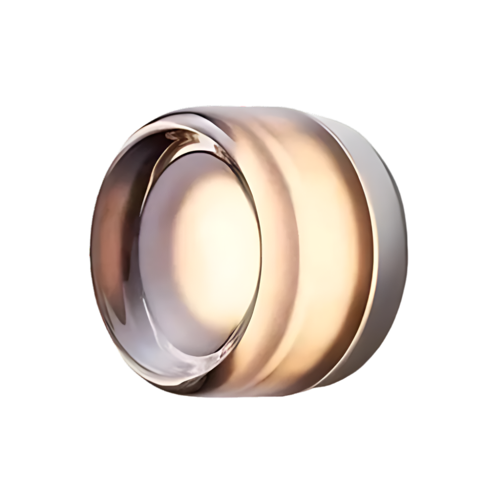 Modern Glass Wall Sconce With Adjustable LED Glow