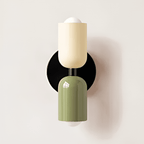 Double-Sided Capsule Wall Sconce With Round Backplate