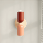 Double-Sided Capsule Wall Sconce With Round Backplate