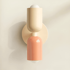 Double-Sided Capsule Wall Sconce With Round Backplate