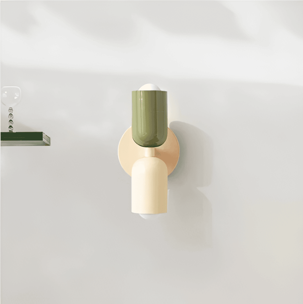 Double-Sided Capsule Wall Sconce With Round Backplate