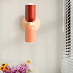 Double-Sided Capsule Wall Sconce With Round Backplate