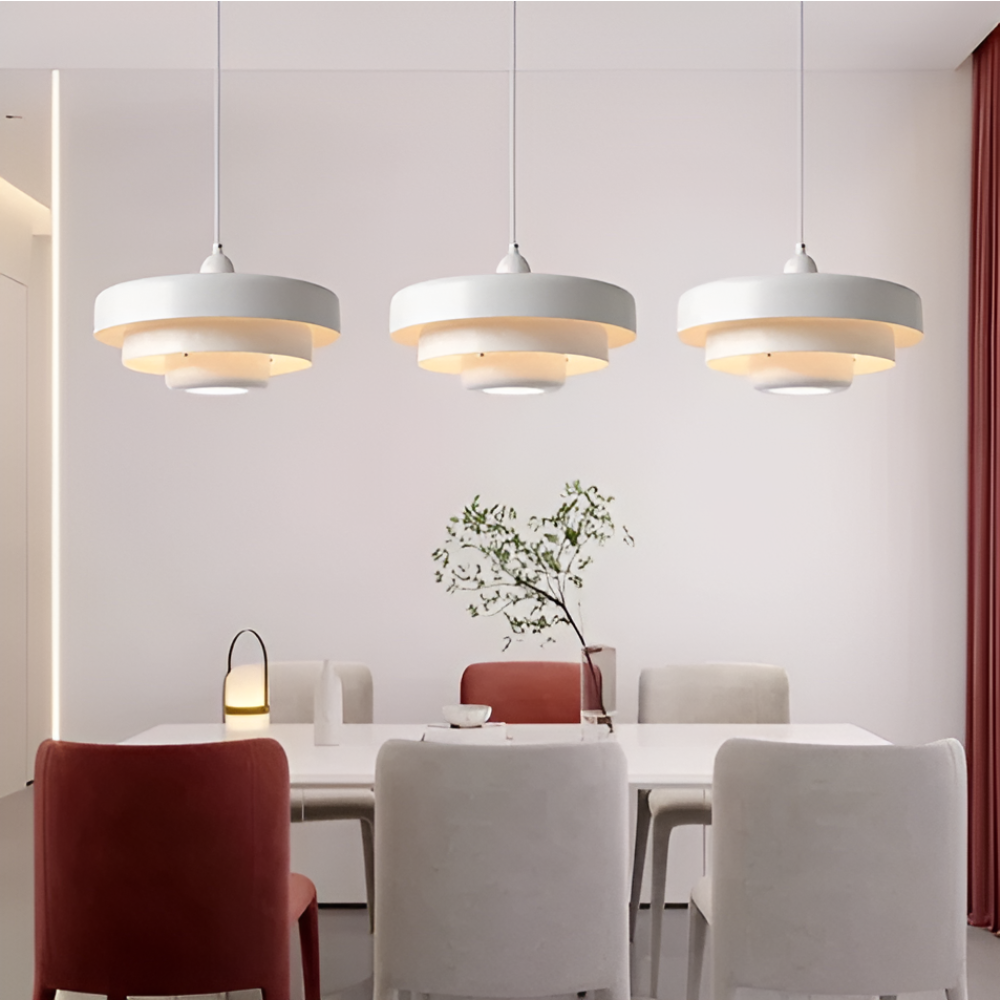 Scandinavian Glass Pendant Lights LED Light With Dimmable E26 Bulb