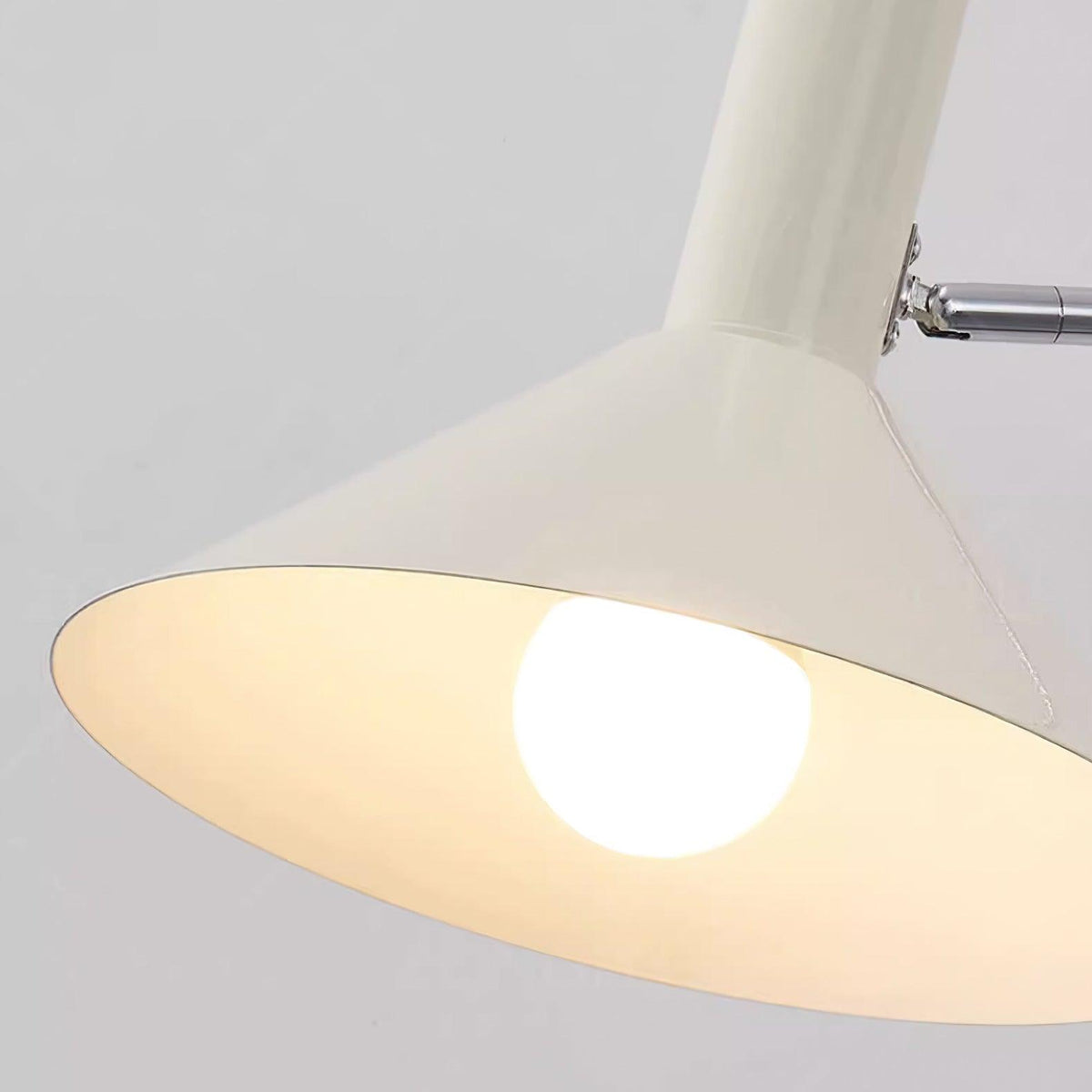 Adjustable Plug In Swing Arm Wall Sconce With Cone Shade