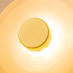 Nordic Curved Glass Wall Sconce LED Light With Sculpted Glass Shade