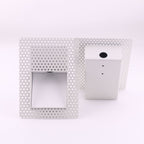 Frameless LED Sensor Wall Sconce With Perforated Panel Design