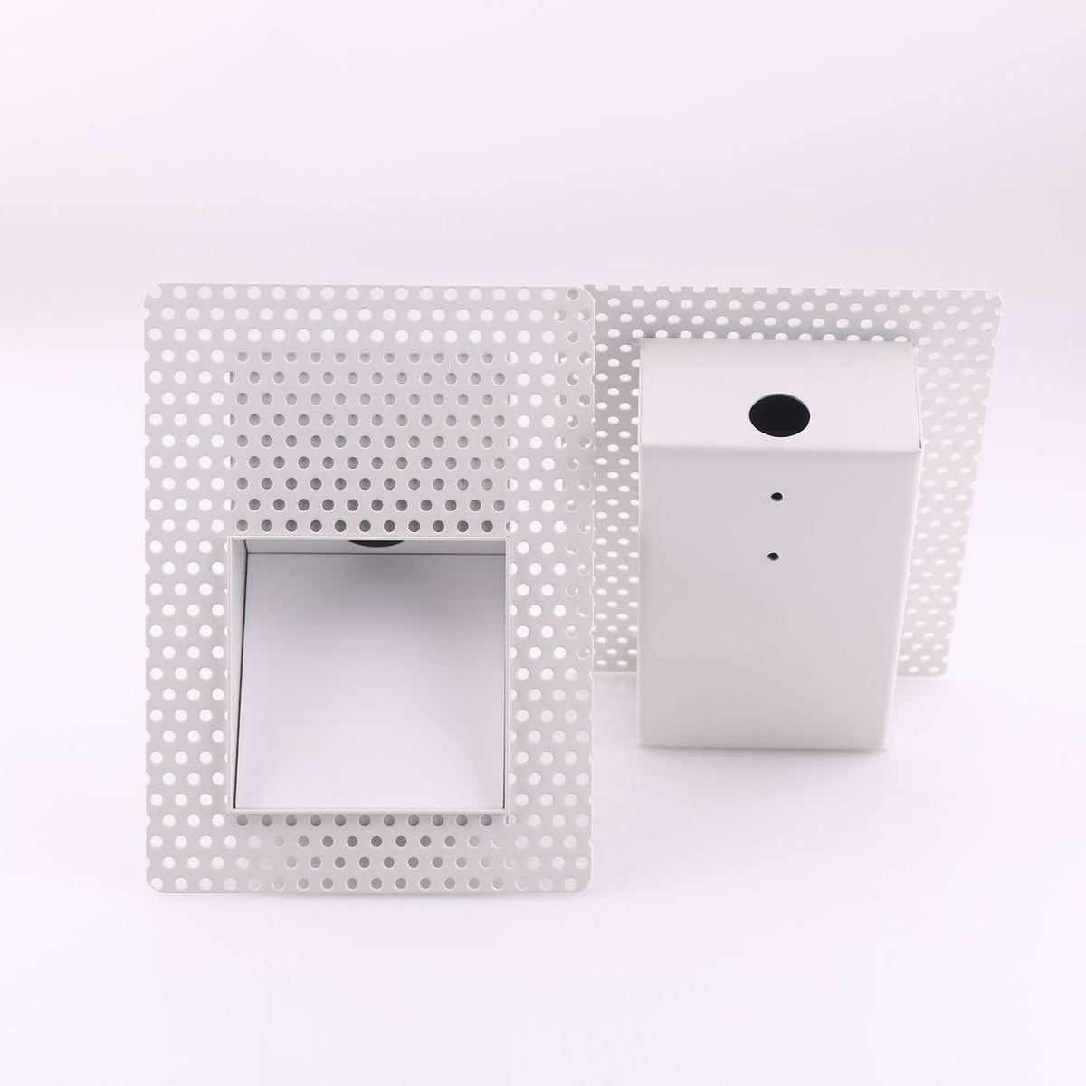 Frameless LED Sensor Wall Sconce With Perforated Panel Design