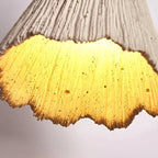 Cream Wabi-Sabi Cement Pendant Light With E26 LED Light