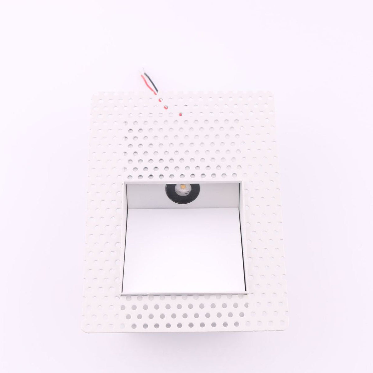 Frameless LED Sensor Wall Sconce With Perforated Panel Design