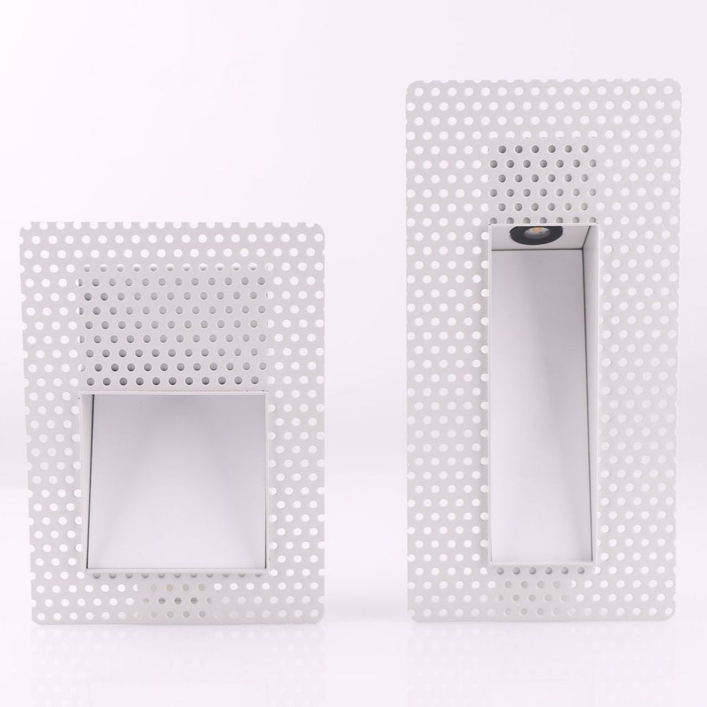 Frameless LED Sensor Wall Sconce With Perforated Panel Design