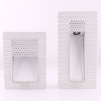 Frameless LED Sensor Wall Sconce With Perforated Panel Design