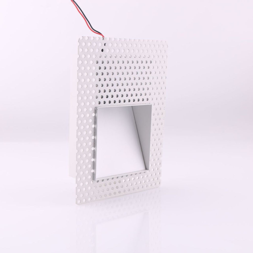 Frameless LED Sensor Wall Sconce With Perforated Panel Design