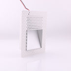 Frameless LED Sensor Wall Sconce With Perforated Panel Design