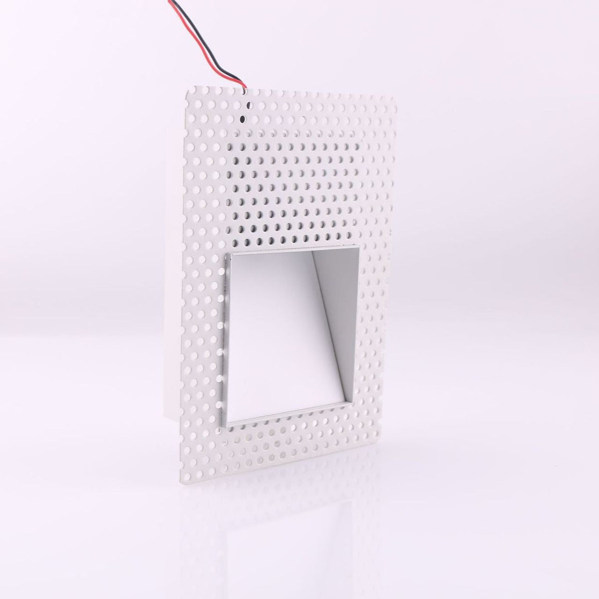 Frameless LED Sensor Wall Sconce With Perforated Panel Design