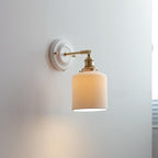 Vintage Ceramic Wall Sconce With Warm LED Glow