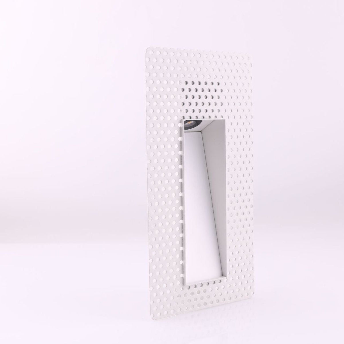 Frameless LED Sensor Wall Sconce With Perforated Panel Design