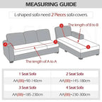 Velvet Stretch Sofa Cover Elastic Non-Slip Plush Couch Slipcover Soft Machine Washable Furniture Protector for Living Room