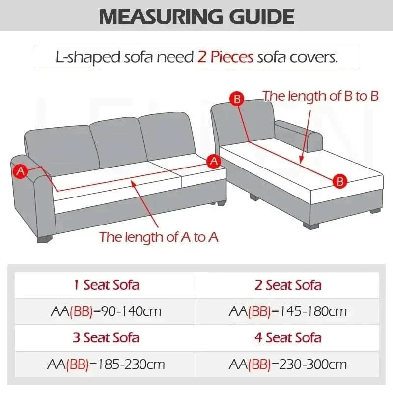 Velvet Stretch Sofa Cover Elastic Non-Slip Plush Couch Slipcover Soft Machine Washable Furniture Protector for Living Room