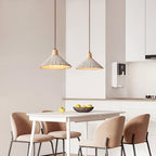 Cream Wabi-Sabi Cement Pendant Light With E26 LED Light