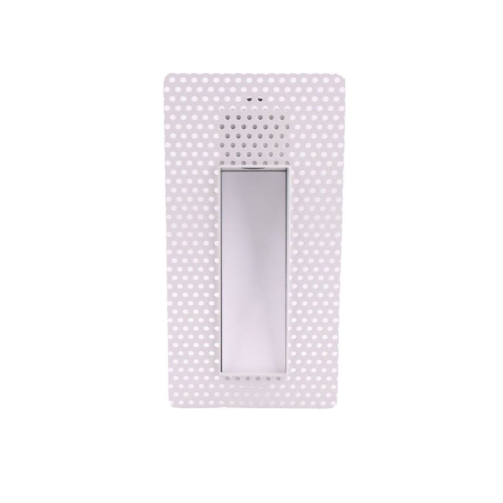 Frameless LED Sensor Wall Sconce With Perforated Panel Design