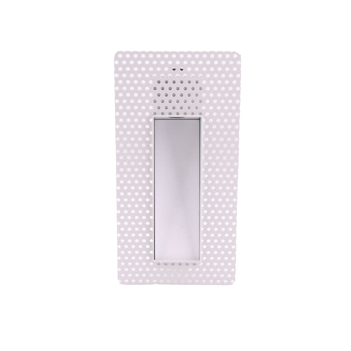 Frameless LED Sensor Wall Sconce With Perforated Panel Design