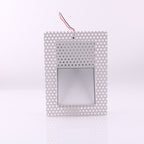 Frameless LED Sensor Wall Sconce With Perforated Panel Design