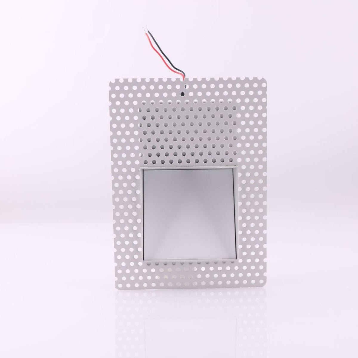 Frameless LED Sensor Wall Sconce With Perforated Panel Design