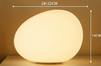 Modern Glass Solar Table Lamp for Living Room