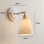 Vintage Ceramic Wall Sconce With Warm LED Glow
