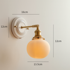 Vintage Ceramic Wall Sconce With Warm LED Glow