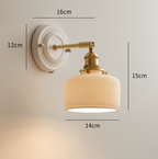 Vintage Ceramic Wall Sconce With Warm LED Glow