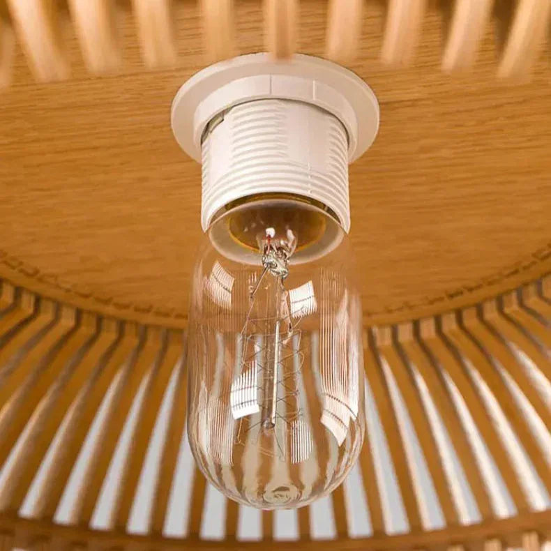 Scandinavian Wood Pendant Light for Living and Dining Rooms