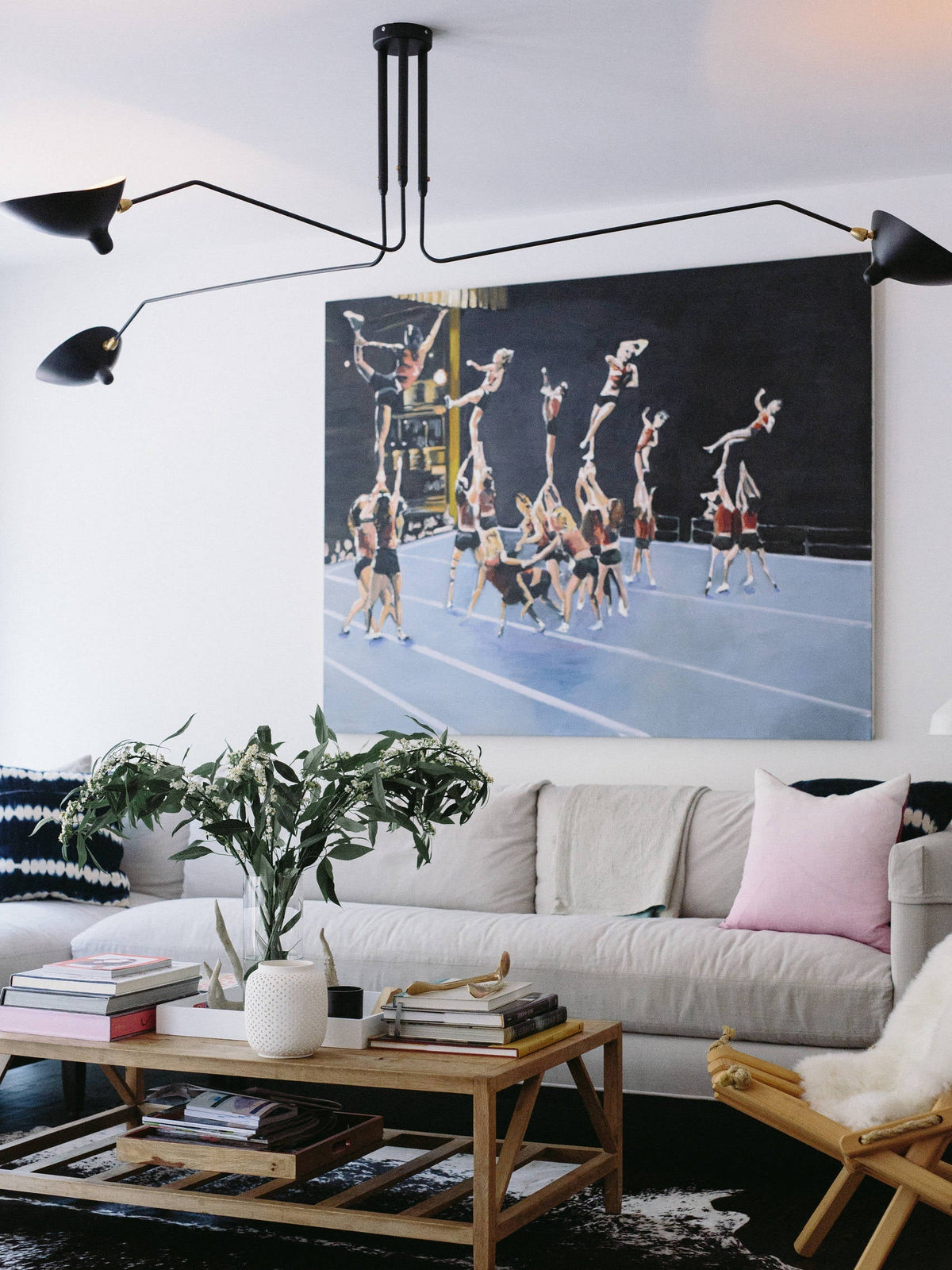 3-Arm Ceiling Light With Pivot Shades