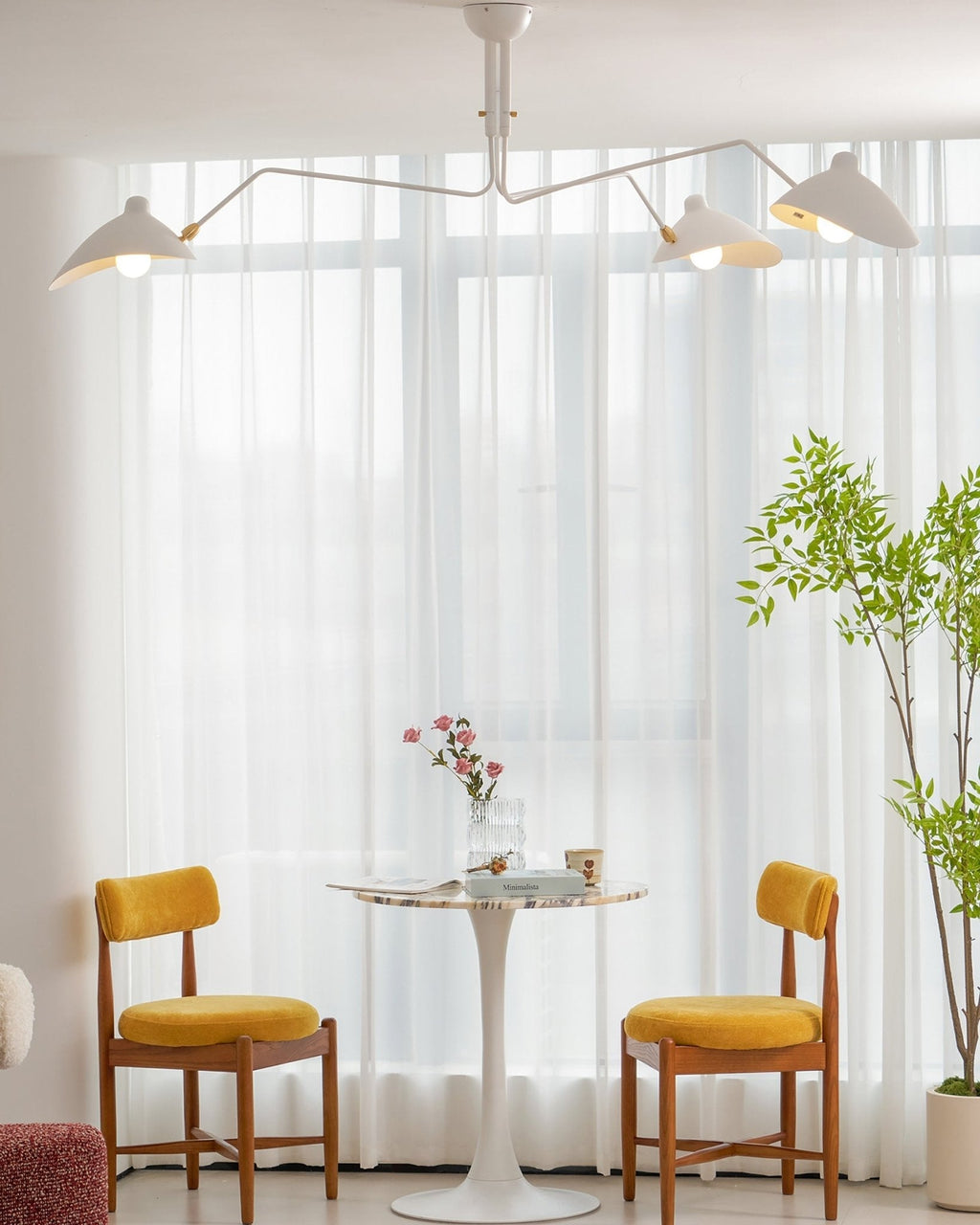 3-Arm Ceiling Light With Pivot Shades