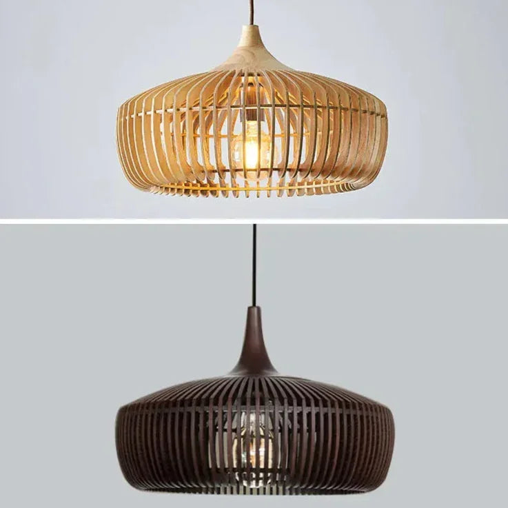 Scandinavian Wood Pendant Light for Living and Dining Rooms