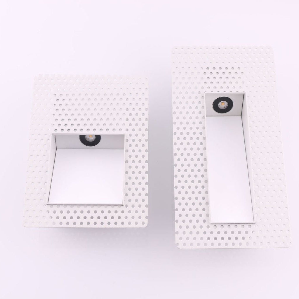Frameless LED Sensor Wall Sconce With Perforated Panel Design