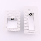 Frameless LED Sensor Wall Sconce With Perforated Panel Design