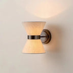 Modern Wrought Iron Wall Sconce With Fabric Shade