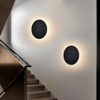 Modern Round Halo LED Wall Sconce With Backlit Glow