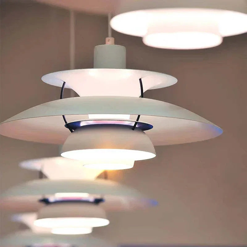 Scandinavian Metal Pendant Light With Adjustable Angle for Dining Room