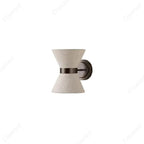 Modern Wrought Iron Wall Sconce With Fabric Shade