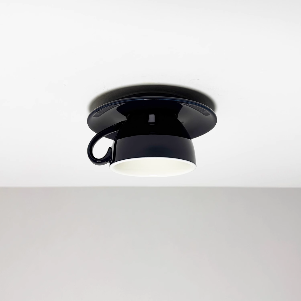 Modern Ceramic Semi-Flush Mount Ceiling Light
