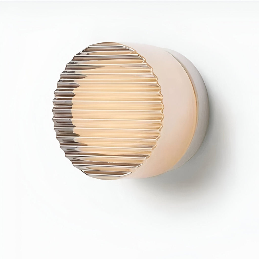 Modern Glass Wall Sconce With Adjustable LED Glow
