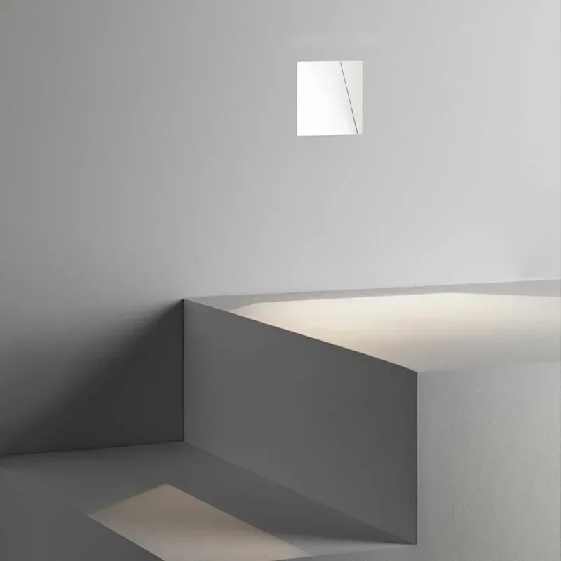 Frameless LED Sensor Wall Sconce With Perforated Panel Design