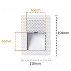 Frameless LED Sensor Wall Sconce With Perforated Panel Design