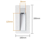 Frameless LED Sensor Wall Sconce With Perforated Panel Design