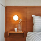 Modern Glass Wall Sconce With Adjustable LED Glow