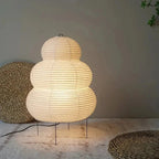 Bohemian Paper Floor Lamp With Tri-Color Glow