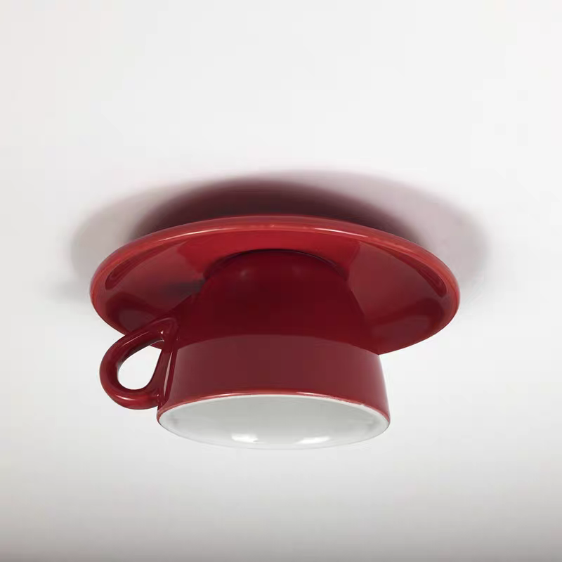 Modern Ceramic Semi-Flush Mount Ceiling Light